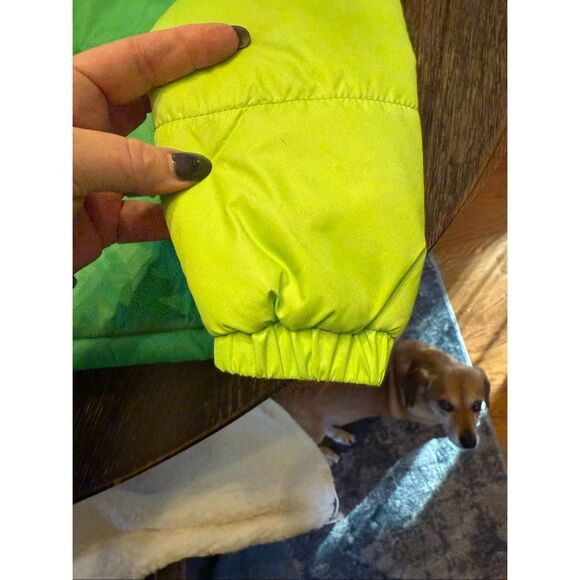 The Warming Project Martian Green Puffer Jacket w/ Removable Hood sz 2 NWT - Picture 5 of 7